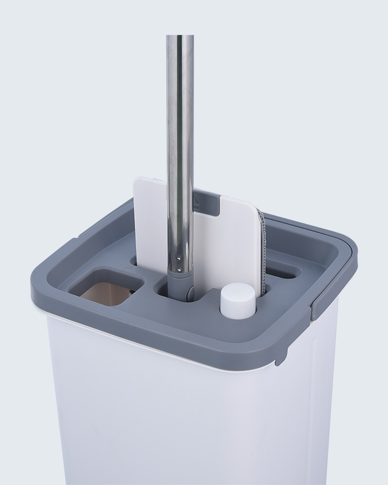 Zestaw wiader do mopa płaskiego do mycia bez użycia rąk