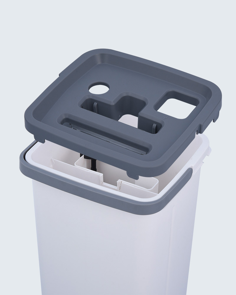 Zestaw wiader do mopa płaskiego do mycia bez użycia rąk